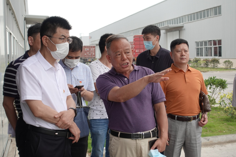 福建省工信厅副厅长陈传芳一行向导 莅临bti体育新质料科技工业园旅行调研